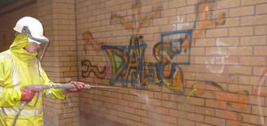 graffiti removal in Burnley